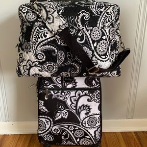 Vera Bradley Small Spinner Luggage + Weekender Bag Combo